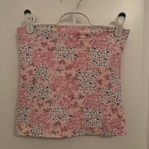 Hollister Pink Floral Crop Top